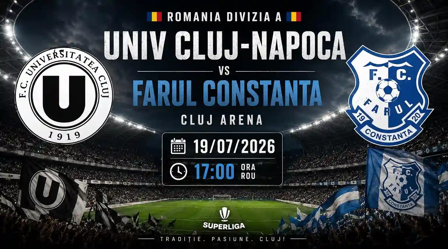 Universitatea Cluj – Farul: Πρόγνωση Πρεμιέρας με Under 2.5 Γκολ