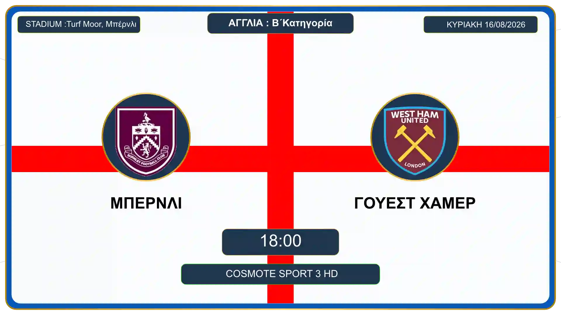Burnley - West Ham προγνωστικά Championship